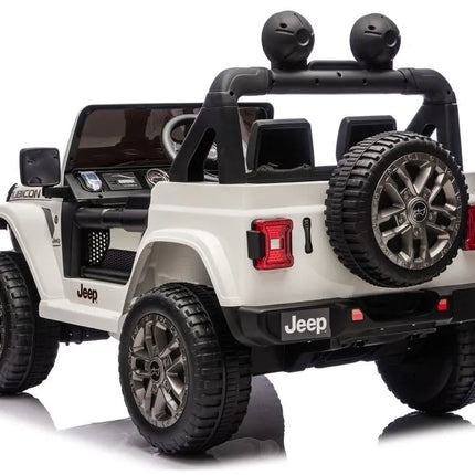 Jeep Rubicon 4×4 DK‑JWR556 – 24V – 4×200W – Baltas