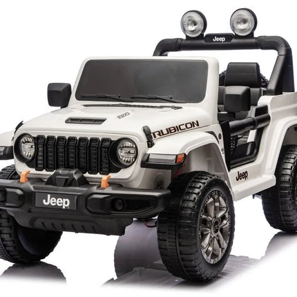 Jeep Rubicon 4×4 DK‑JWR556 – 24V – 4×200W – Baltas