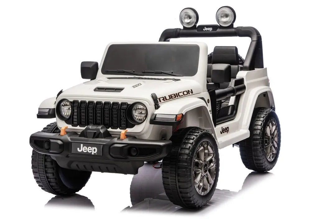 Jeep Rubicon 4×4 DK‑JWR556 – 24V – 4×200W – Baltas