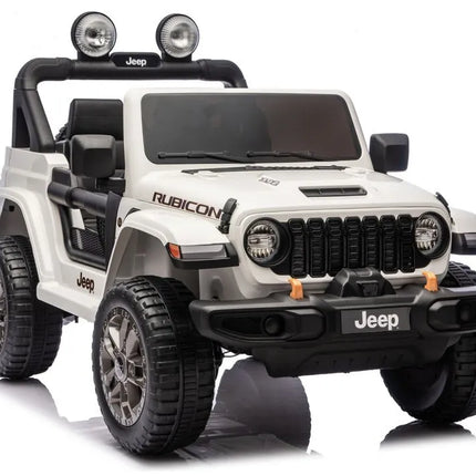 Jeep Rubicon 4×4 DK‑JWR556 – 24V – 4×200W – Baltas