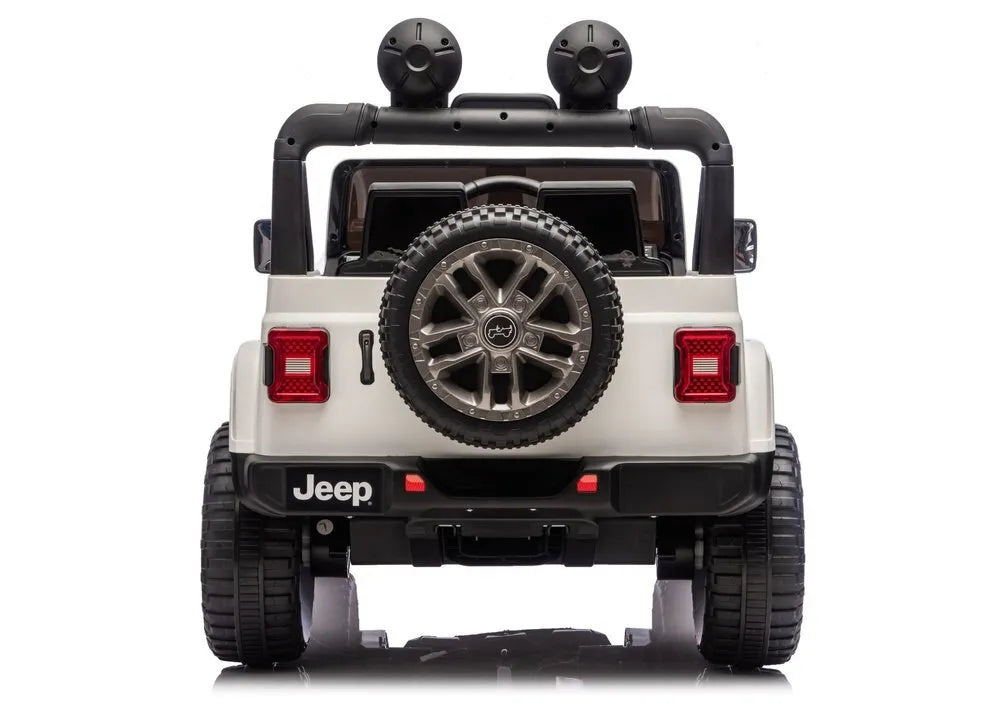 Jeep Rubicon 4×4 DK‑JWR556 – 24V – 4×200W – Baltas