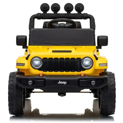 Jeep Rubicon DK‑JWR558 24V elektromobilis vaikams – geltonas
