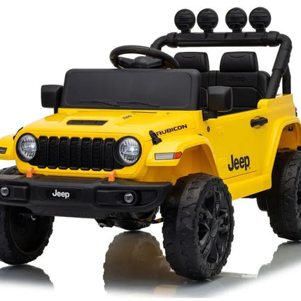Jeep Rubicon DK‑JWR558 24V elektromobilis vaikams – geltonas