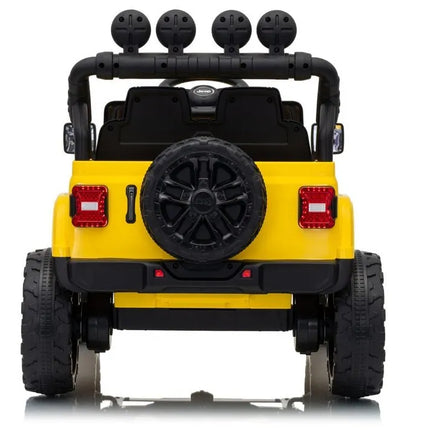 Jeep Rubicon DK‑JWR558 24V elektromobilis vaikams – geltonas
