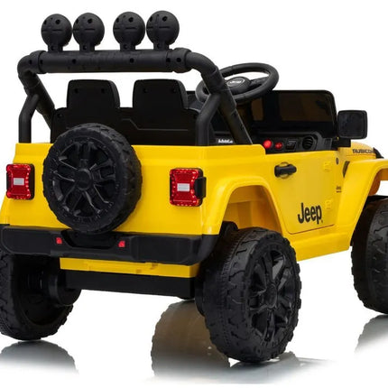 Jeep Rubicon DK‑JWR558 24V elektromobilis vaikams – geltonas