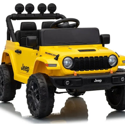Jeep Rubicon DK‑JWR558 24V elektromobilis vaikams – geltonas