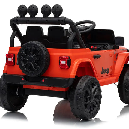 Jeep Rubicon DK‑JWR558 24V elektromobilis vaikams – oranžinis