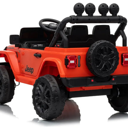 Jeep Rubicon DK‑JWR558 24V elektromobilis vaikams – oranžinis