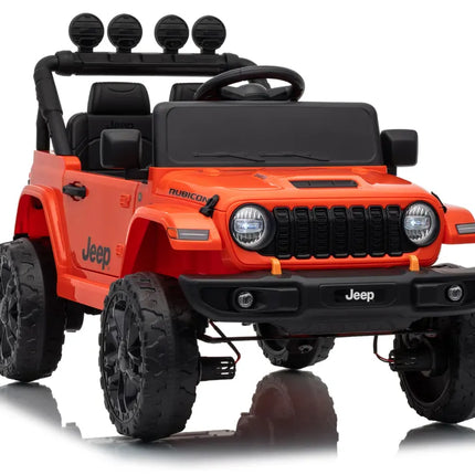 Jeep Rubicon DK‑JWR558 24V elektromobilis vaikams – oranžinis