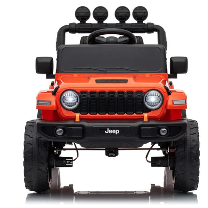 Jeep Rubicon DK‑JWR558 24V elektromobilis vaikams – oranžinis