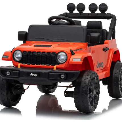 Jeep Rubicon DK‑JWR558 24V elektromobilis vaikams – oranžinis