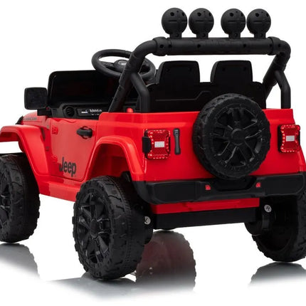 Jeep Rubicon DK‑JWR558 24V elektromobilis vaikams – raudonas