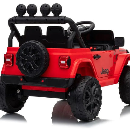 Jeep Rubicon DK‑JWR558 24V elektromobilis vaikams – raudonas