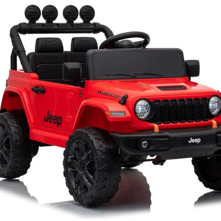 Jeep Rubicon DK‑JWR558 24V elektromobilis vaikams – raudonas