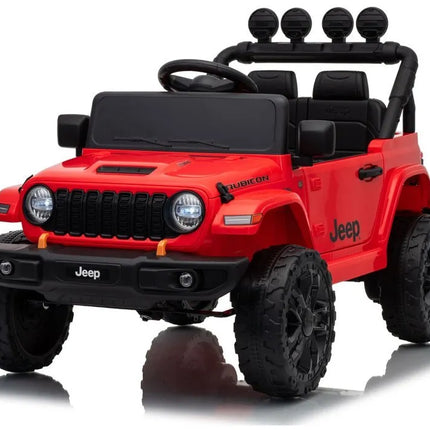 Jeep Rubicon DK‑JWR558 24V elektromobilis vaikams – raudonas