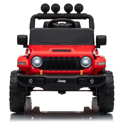 Jeep Rubicon DK‑JWR558 24V elektromobilis vaikams – raudonas