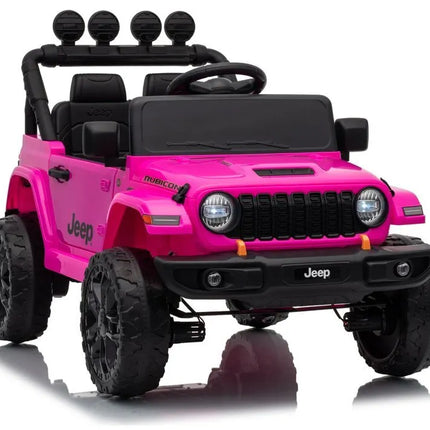 Jeep Rubicon DK‑JWR558 24V elektromobilis vaikams – rožinis