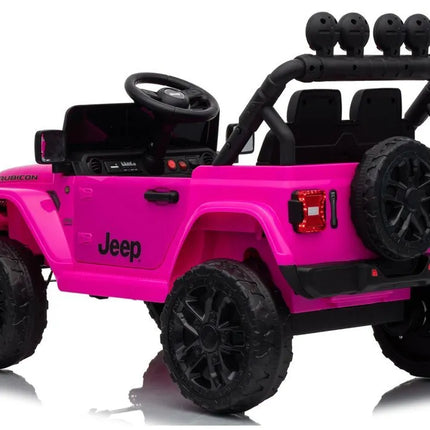 Jeep Rubicon DK‑JWR558 24V elektromobilis vaikams – rožinis