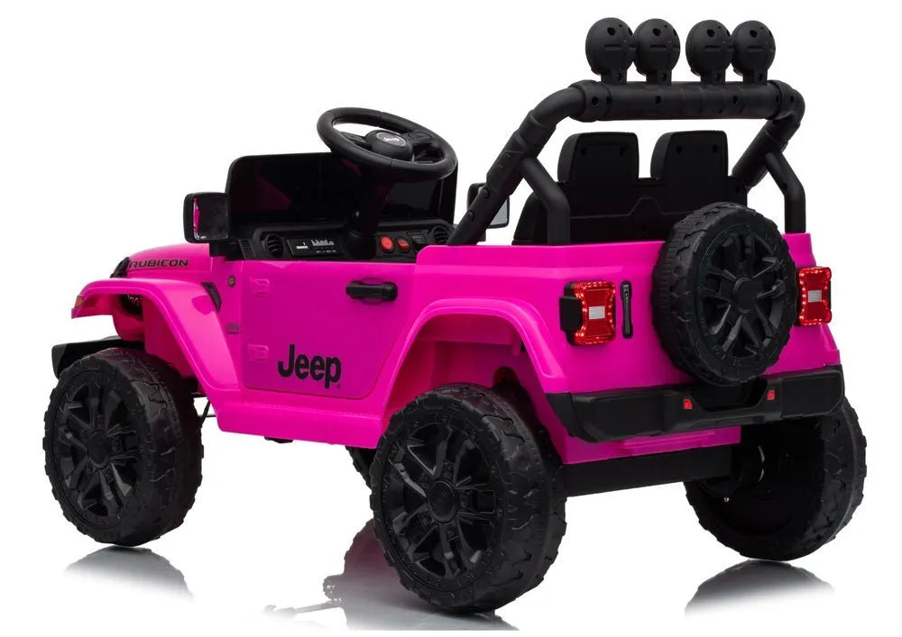 Jeep Rubicon DK‑JWR558 24V elektromobilis vaikams – rožinis