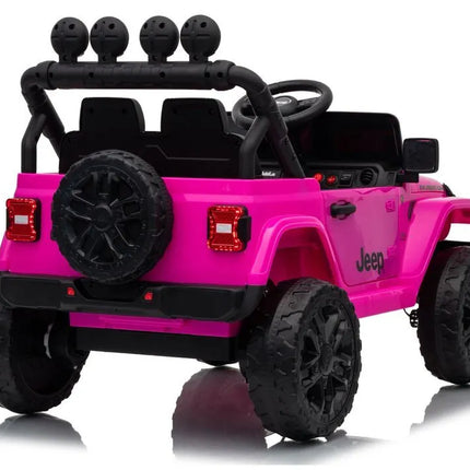 Jeep Rubicon DK‑JWR558 24V elektromobilis vaikams – rožinis