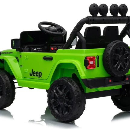 Jeep Rubicon DK‑JWR558 24V elektromobilis vaikams – žalias