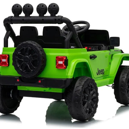 Jeep Rubicon DK‑JWR558 24V elektromobilis vaikams – žalias