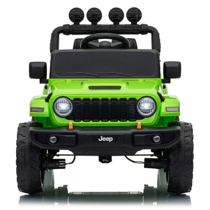 Jeep Rubicon DK‑JWR558 24V elektromobilis vaikams – žalias