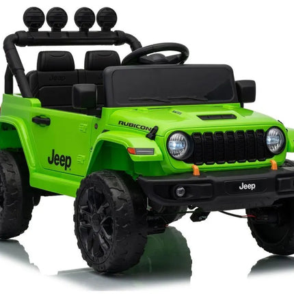 Jeep Rubicon DK‑JWR558 24V elektromobilis vaikams – žalias