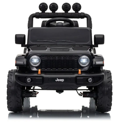Jeep Rubicon DK‑JWR558 – 24V juodas elektromobilis vaikams