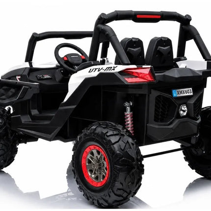 Jeep XMX603 akumuliatorinis automobilis vaikams – baltas