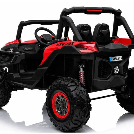 Jeep XMX603 akumuliatorinis automobilis vaikams – raudonas, 4×45W
