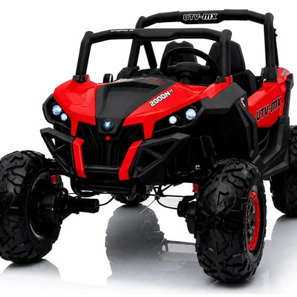 Jeep XMX603 akumuliatorinis automobilis vaikams – raudonas, 4×45W