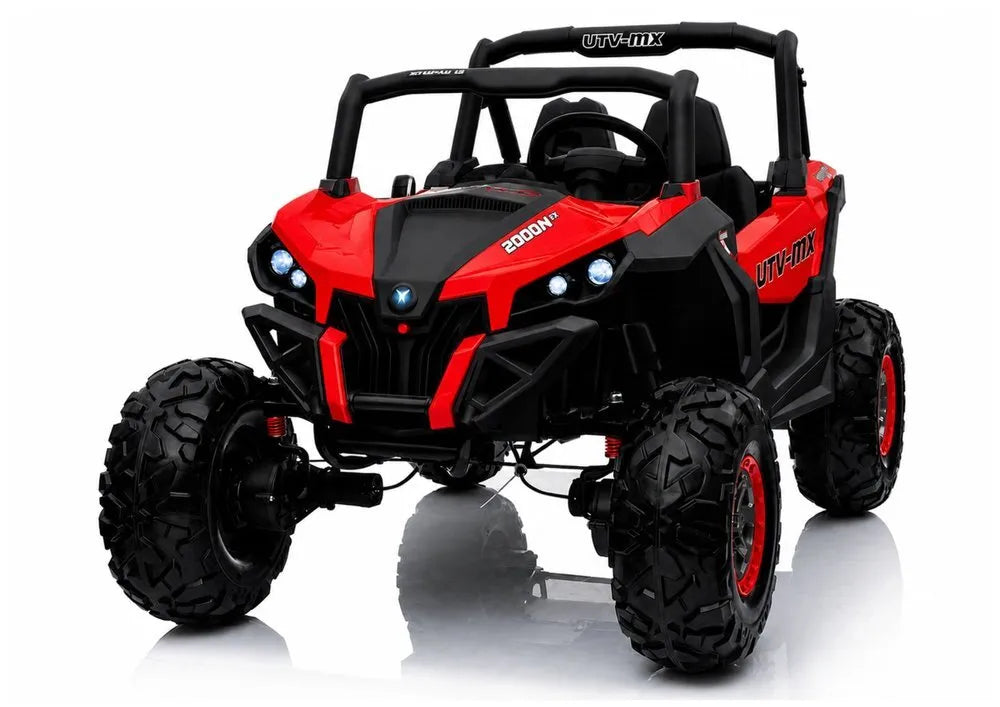 Jeep XMX603 akumuliatorinis automobilis vaikams – raudonas, 4×45W