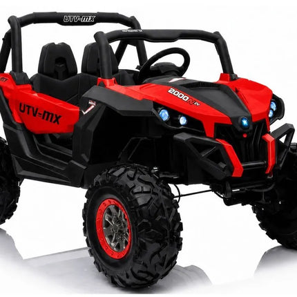 Jeep XMX603 akumuliatorinis automobilis vaikams – raudonas, 4×45W