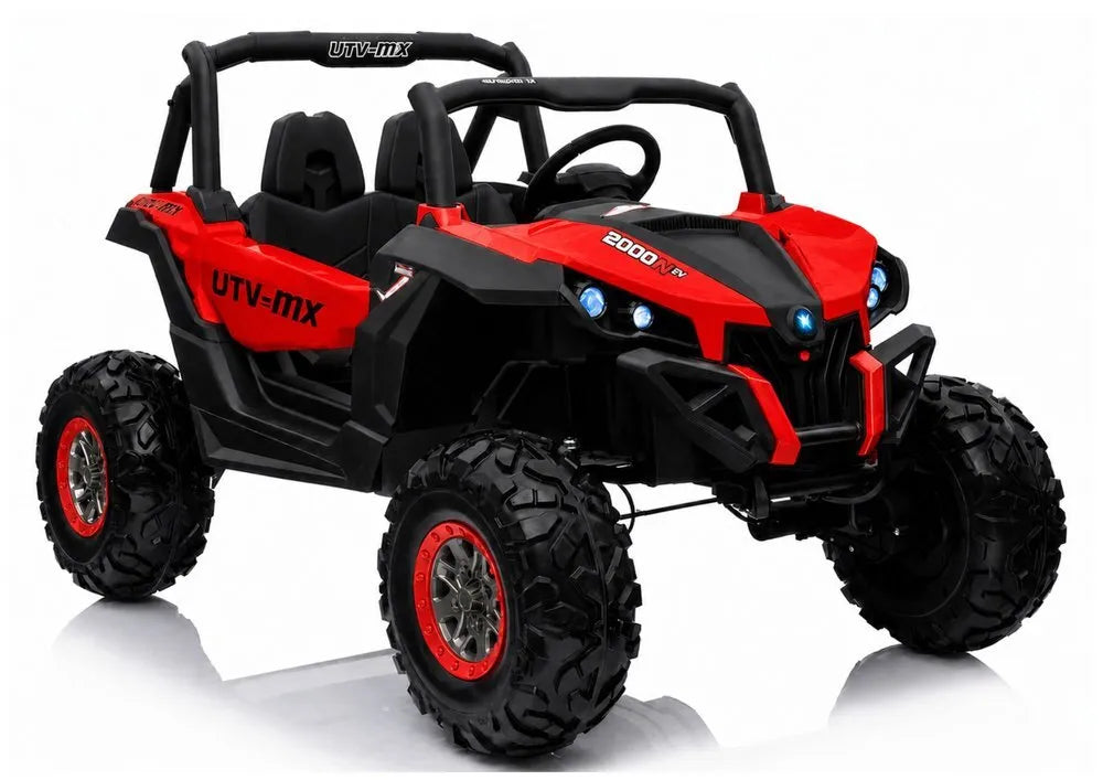 Jeep XMX603 akumuliatorinis automobilis vaikams – raudonas, 4×45W