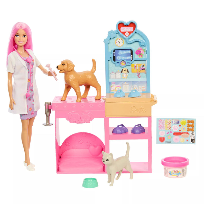 BARBIE lėlės veterinarės rinkinys (JFX93)
