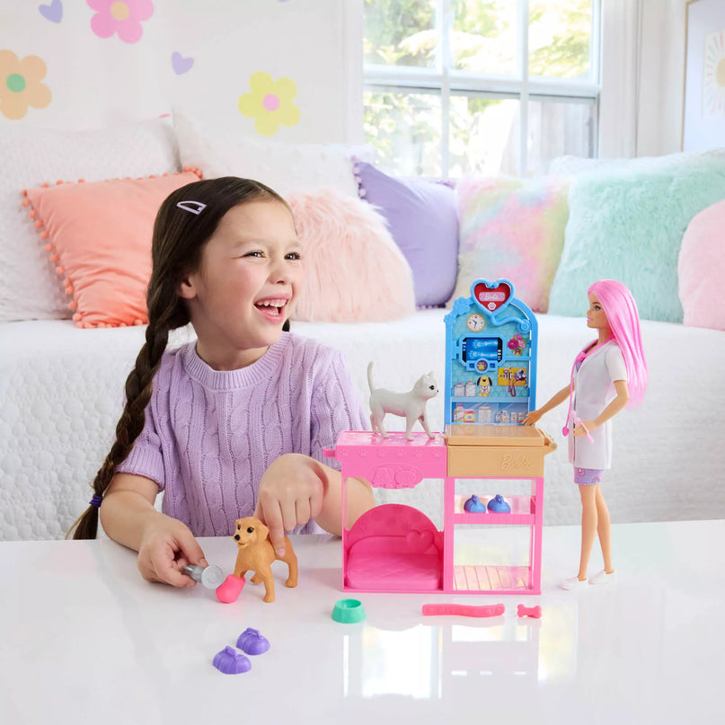 BARBIE lėlės veterinarės rinkinys (JFX93)
