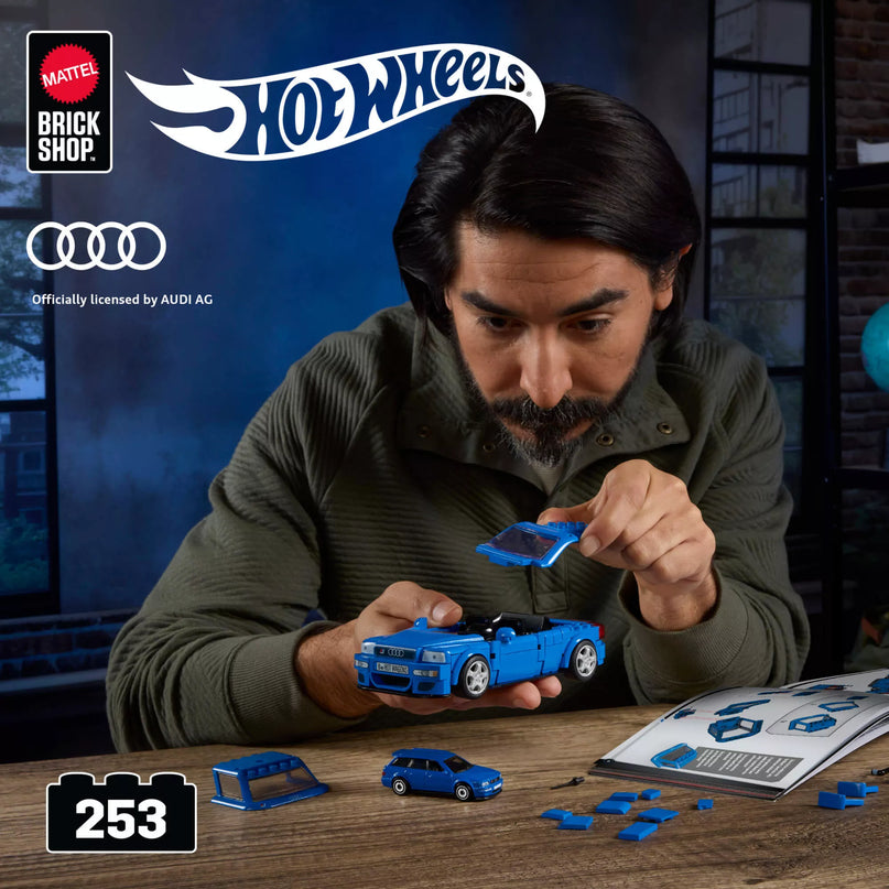 MATTEL BRICK SHOP HOT WHEELS konstruktorius – Speed Audi (JGR28)