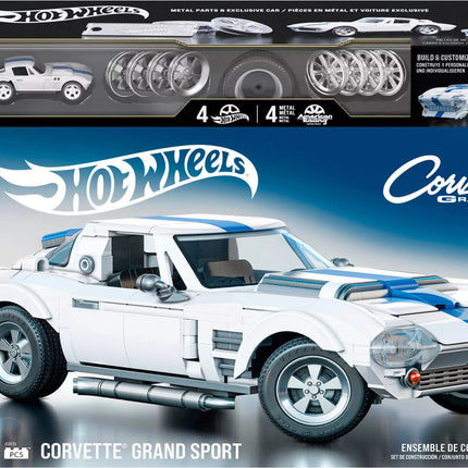 MATTEL BRICK SHOP HOT WHEELS konstruktorius – Corvette Grand Sport (JGR31)