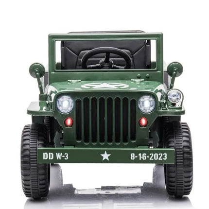 „JH‑103“ karinė žalia 4×4 elektrinė mašina – 12V, 4×45W