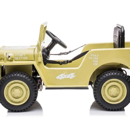 „JH‑103“ khaki 4×4 elektrinė mašina – 12V, 4×45W