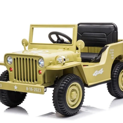 „JH‑103“ khaki 4×4 elektrinė mašina – 12V, 4×45W