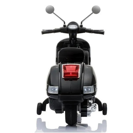Juoda elektrinė Vespa vaikams