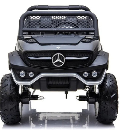 Juodas elektrinis Mercedes Unimog 4×4 vaikams