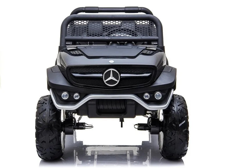 Juodas elektrinis Mercedes Unimog 4×4 vaikams