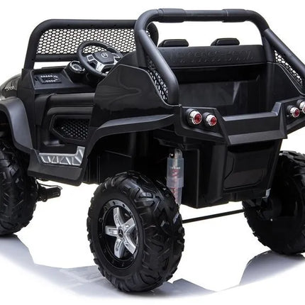 Juodas elektrinis Mercedes Unimog 4×4 vaikams