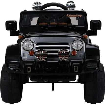Juodas Jeep JJ245 elektromobilis vaikams
