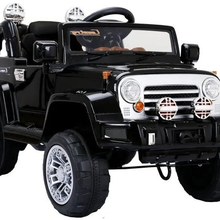 Juodas Jeep JJ245 elektromobilis vaikams
