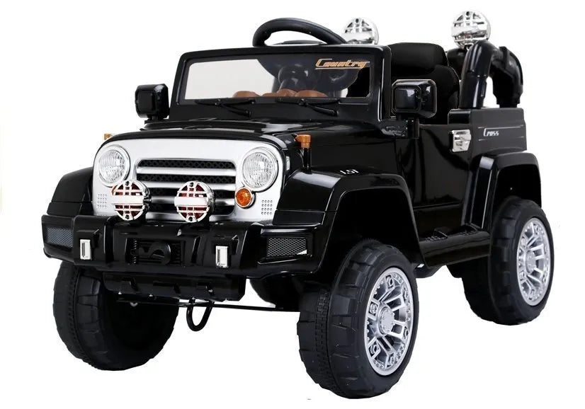 Juodas Jeep JJ245 elektromobilis vaikams