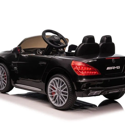 Juodas Mercedes SL65 S XMX602B elektromobilis vaikams